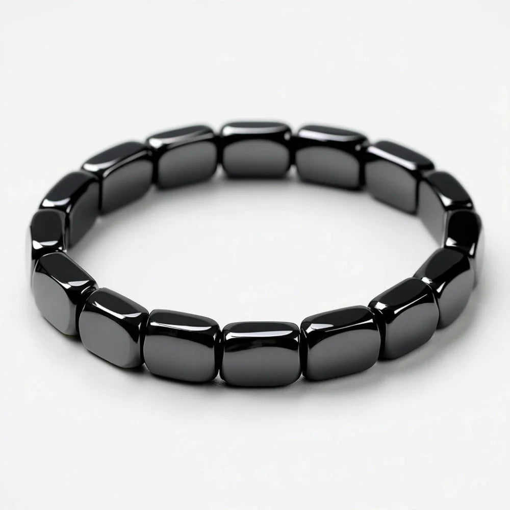 Bracelet Hématite Hemios Équilibrant, Énergisant, Élégant en Pierre Naturelle Ajustable
